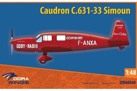 Caudron C.631/633 Simoun -  1/48 scale model construction kit