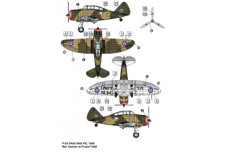 Seversky P-35  - 1/48 scale model construction kit